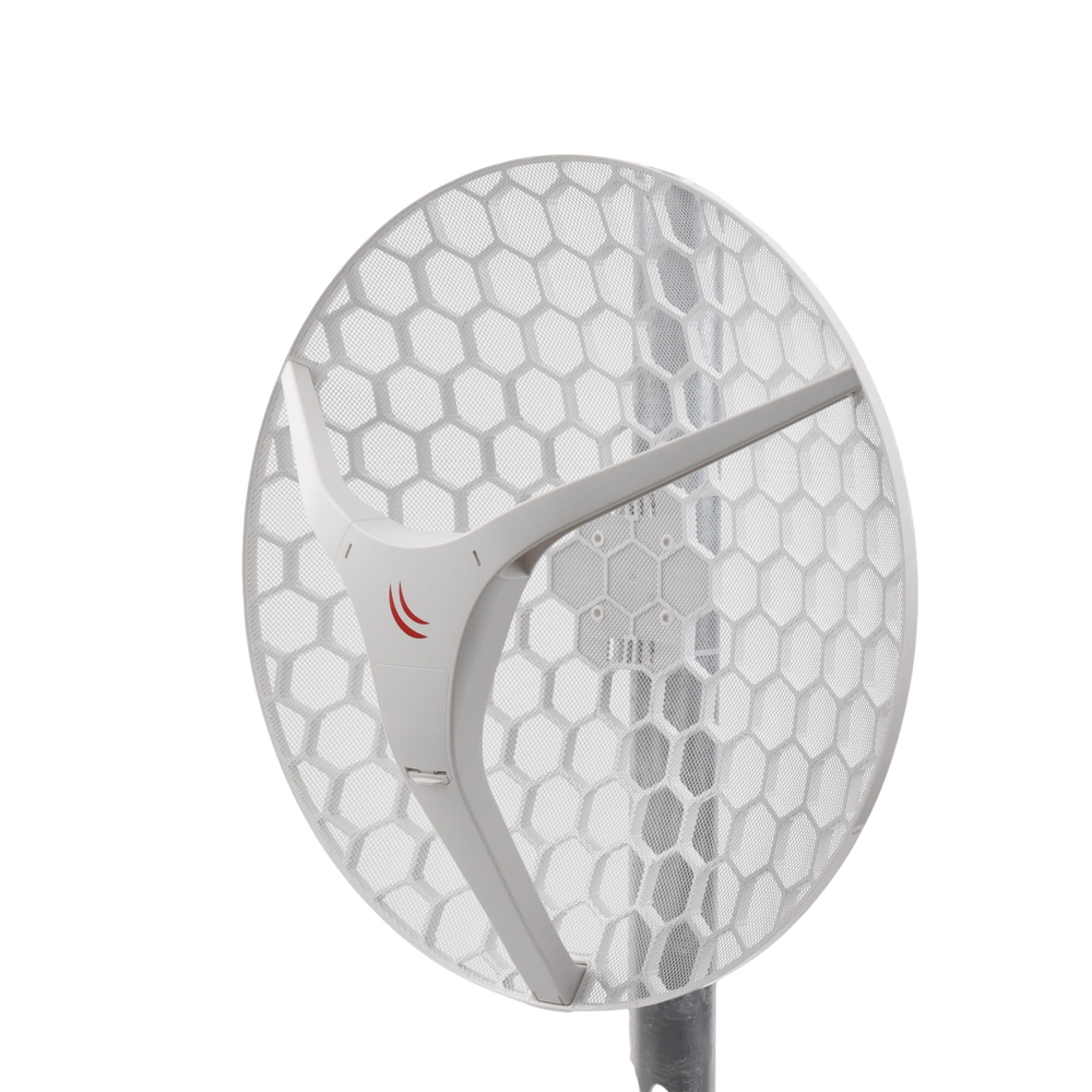 (LHG XL HP5) High Power Client and PtP, Enhanced 27 dBi Grid Antenna at 5GHz 802.11 a/n