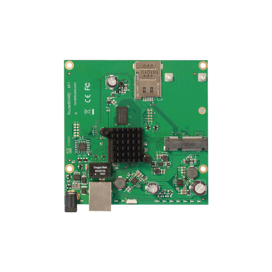 Tarjeta CPU doble núcleo a 800MHz, ranura miniPCIe para un módulo inalámbrico de su elección y ranura SIM incluida.