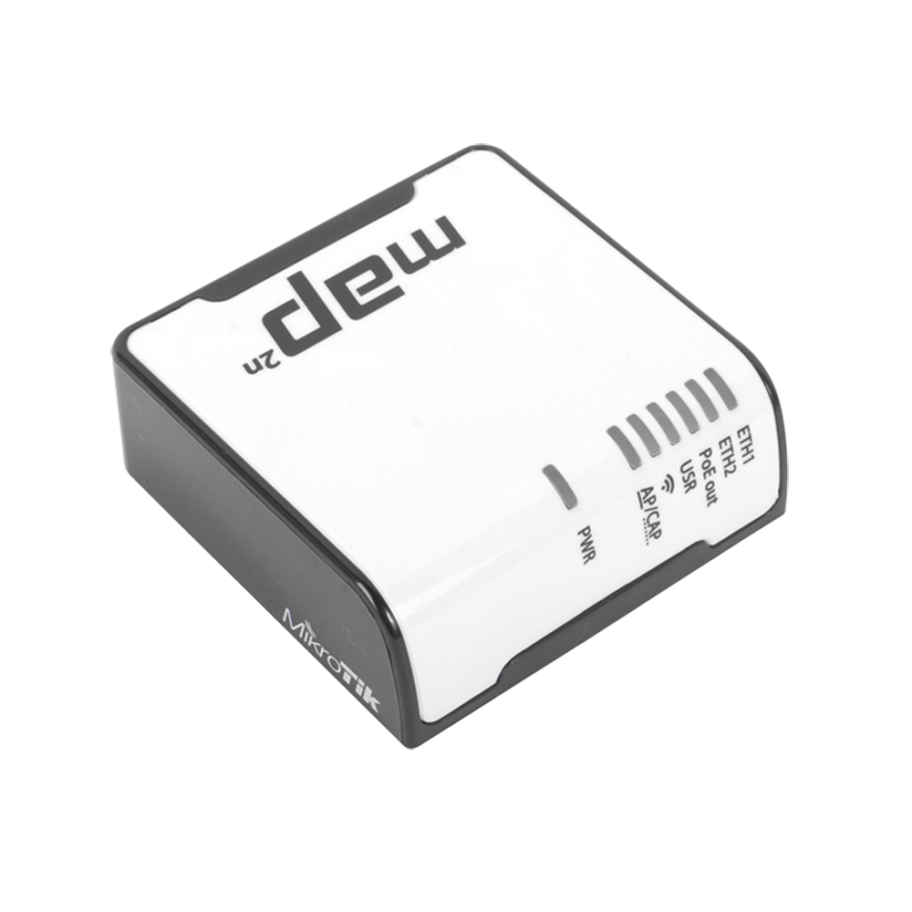 (mAP 2n) 2 Puertos Fast Ethernet, 1 Puerto MicroUSB, WiFi 2.4 GHz 802.11 b/g/n