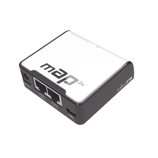 (mAP 2n) 2 Puertos Fast Ethernet, 1 Puerto MicroUSB, WiFi 2.4 GHz 802.11 b/g/n