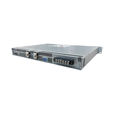 Gabinete de 1U de rack para fuentes industriales RCP-1000, soporta hasta 3 fuentes de poder industrial (Fuentes no Inclu