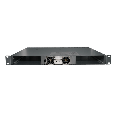 Gabinete de 1U de rack para fuentes industriales RCP-1000, soporta hasta 3 fuentes de poder industrial (Fuentes no Inclu
