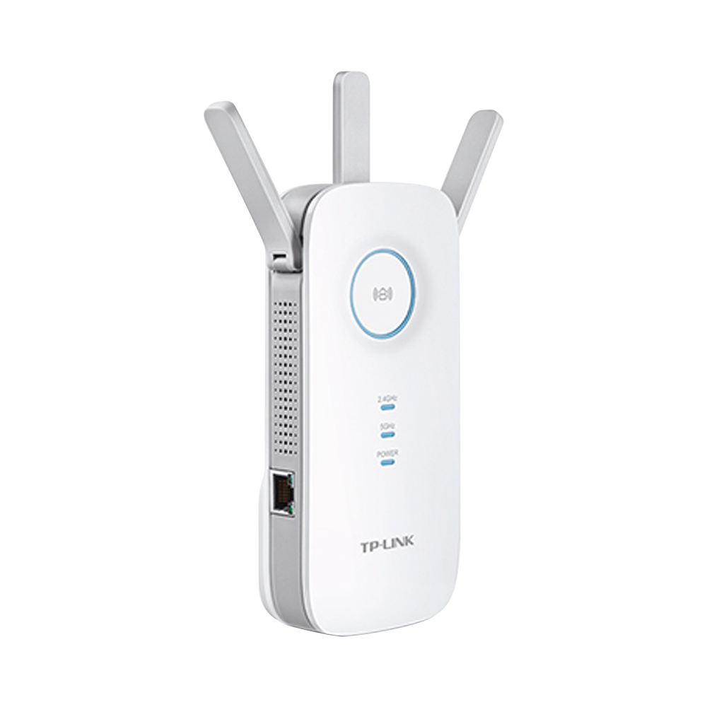 Repetidor / Extensor de Cobertura WiFi AC, 1750 Mbps, doble banda 2.4 GHz y 5 GHz, con 1 puerto 10/100/1000 Mbps, 3 antenas externas