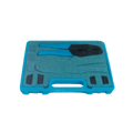 Kit de Pinzas (RFA-4005-20) con 2 Juegos de Mordazas (RFA-4005-01 y RFA-4005-02) para Instalar Conectores de Anillo Plegable, Incluye Estuche de Plástico