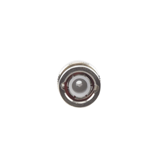 Conector BNC Macho de Anillo Plegable para Cable LMR-195, RG-58/U, RG-142/U, Níquel/ Oro/ Delrin.