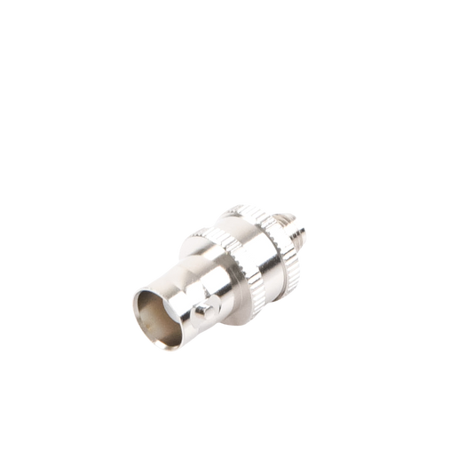 Adaptador en Línea  de Conector BNC Hembra a SMA Hembra / Radios Portátil Kenwood, Uniden, Níquel/ Oro/ Teflón.