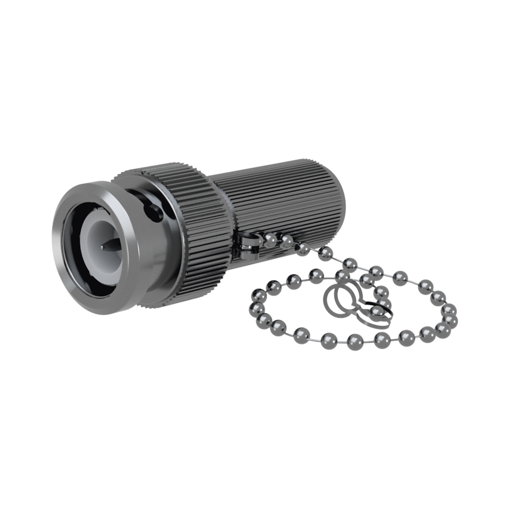 Carga Terminal Resistiva, 50 Ohm en BNC Macho con Cadena, 1/2 Watt, CD-1.5 GHz.