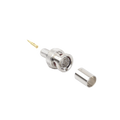 Conector BNC Macho de Anillo Plegable para Cable Belden 8281 tipo RG-59/U, Níquel/ Oro/ Delrin.