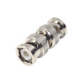 Adaptador tipo Barril para 75 Ohm, de Conector BNC Macho a BNC Macho, Niquel/ Oro/ Teflón.