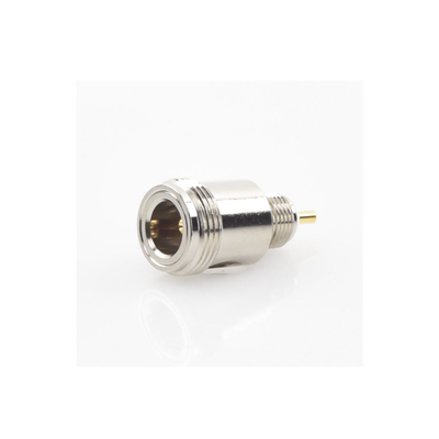 Conector N Hembra Hermético, montaje Frontal en 2D Plano.