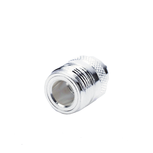Conector N Hembra de Anillo Plegable para Cables RG-58/U, Níquel/ Oro/ Teflón.
