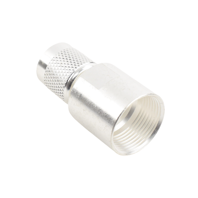 Conector TNC Macho de Rosca en 50 Ohm para cable LMR-400, 9913, 8214, CNT-400, RG8/U-SYS, RFLASH-1113, Plata/ Oro/ Tefló