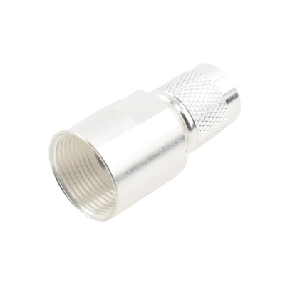 Conector TNC Macho de Rosca en 50 Ohm para cable LMR-400, 9913, 8214, CNT-400, RG8/U-SYS, RFLASH-1113, Plata/ Oro/ Tefló
