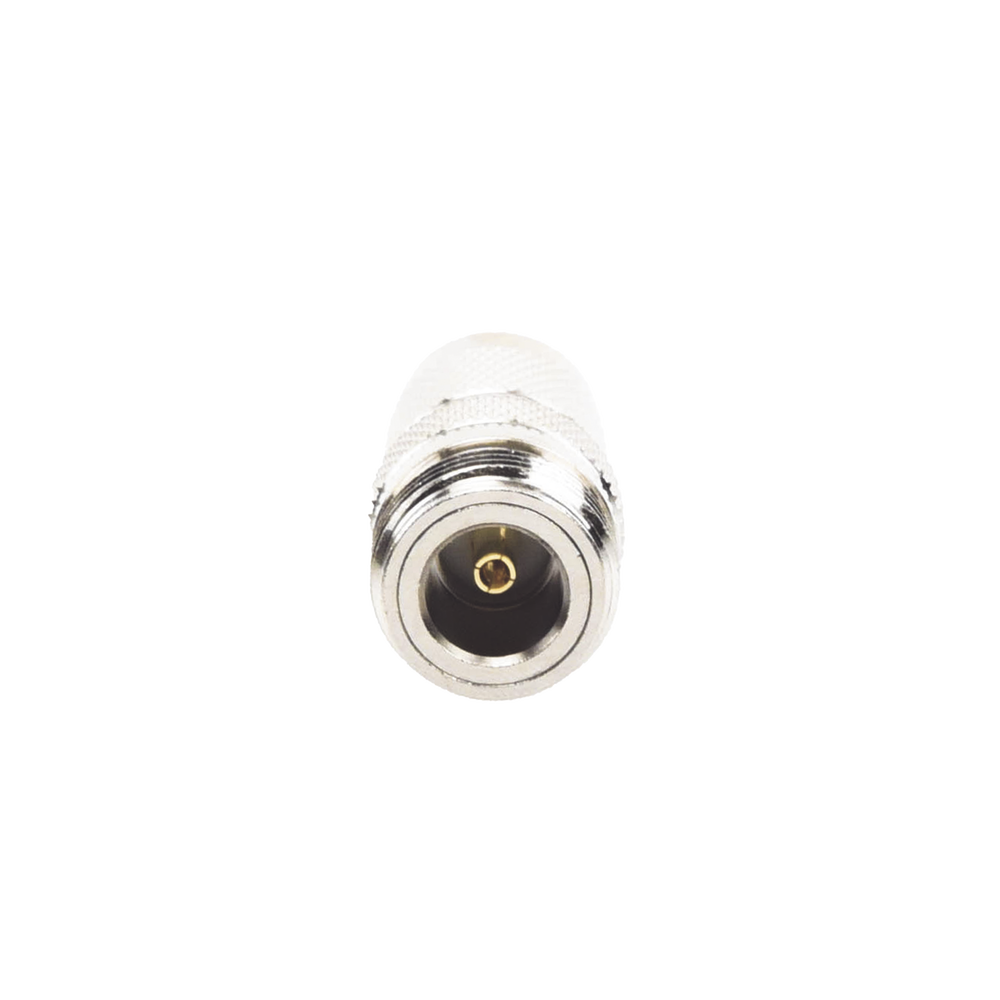 Adaptador en Línea de Conector TNC Macho a N Hembra, Níquel/ Oro/ Teflón.