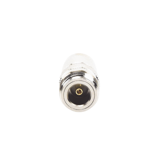 Adaptador en Línea de Conector TNC Macho a N Hembra, Níquel/ Oro/ Teflón.