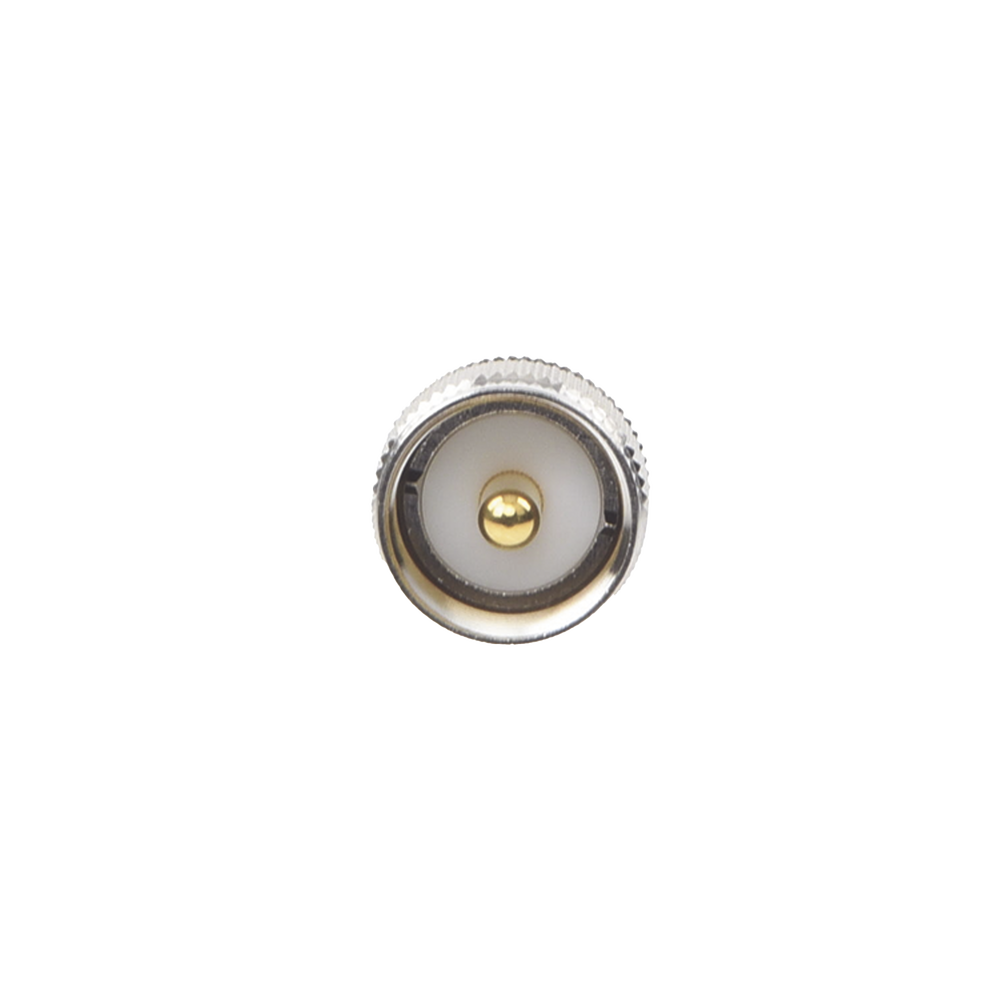 Adaptador en Línea de Conector TNC Hembra a UHF Macho (PL-259), Níquel/ Oro/ Teflón.