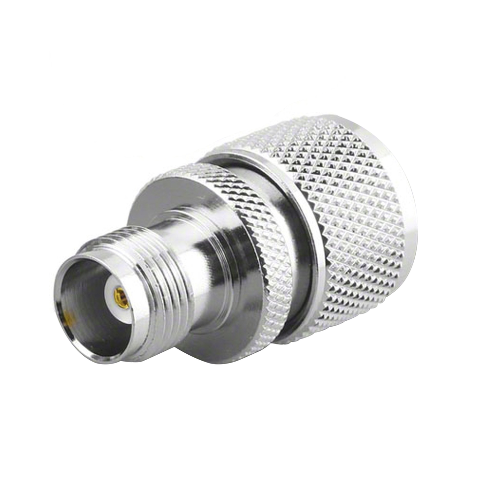 Adaptador en Línea de Conector TNC Hembra a UHF Macho (PL-259), Níquel/ Oro/ Teflón.