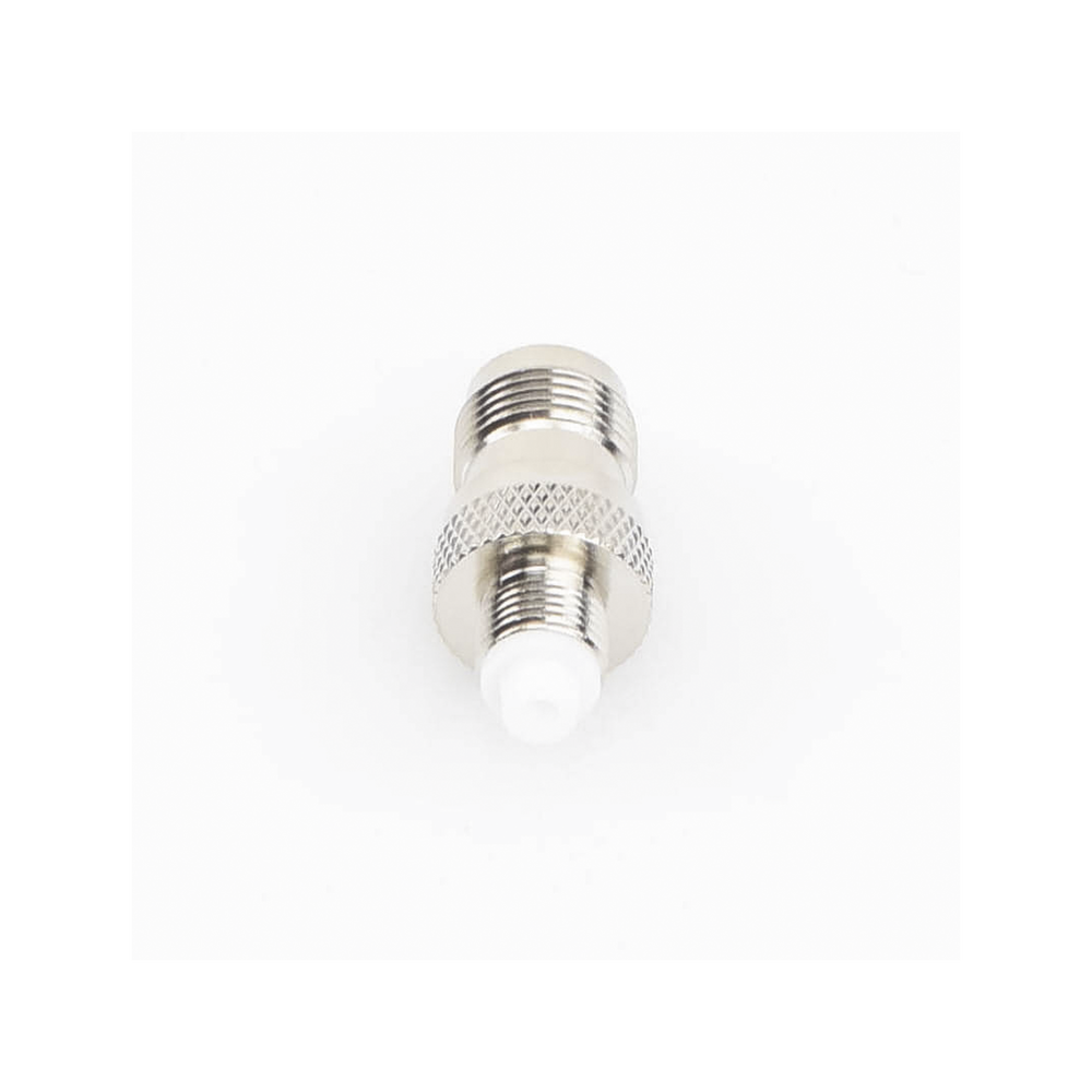 Inline Adapter, TNC Female to FME Female, European Nipple, Nickel/Gold/Teflon.