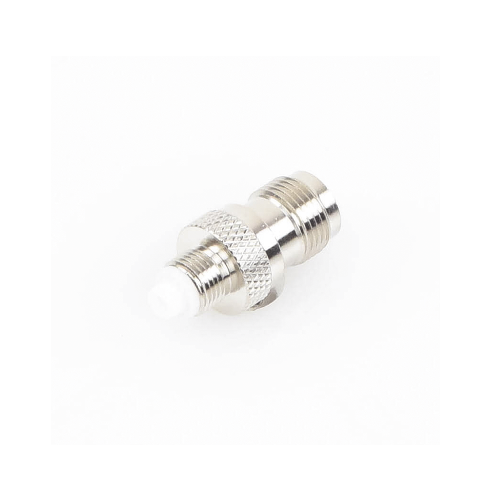 Inline Adapter, TNC Female to FME Female, European Nipple, Nickel/Gold/Teflon.