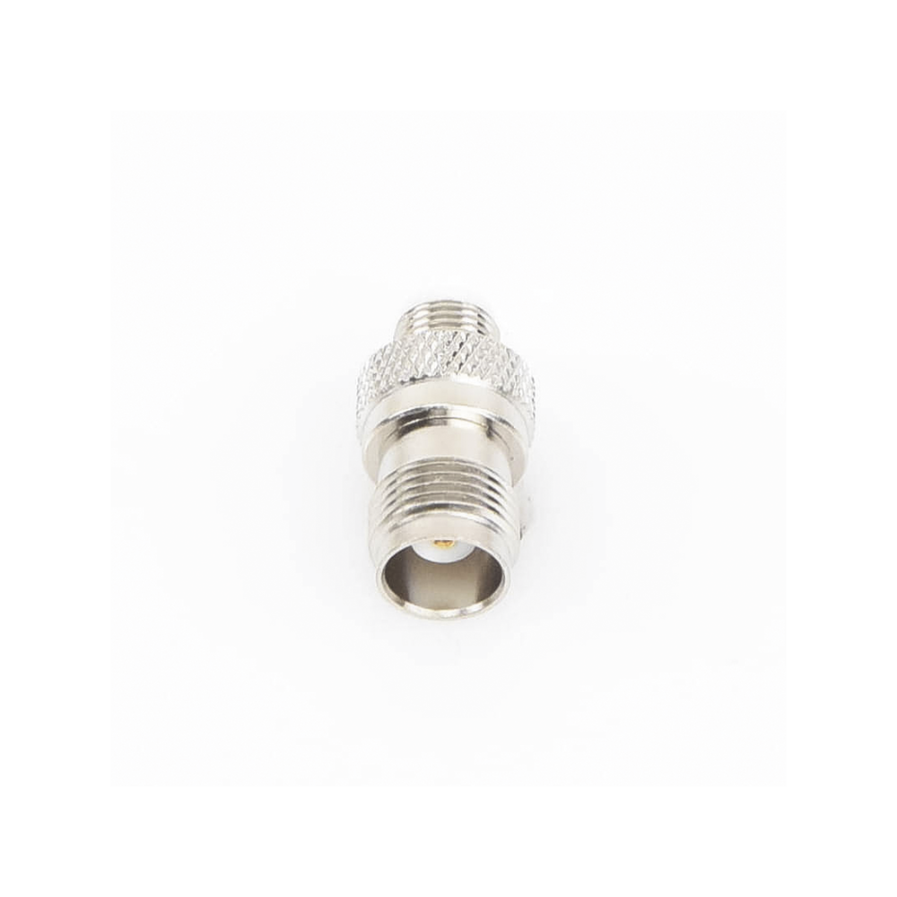 Inline Adapter, TNC Female to FME Female, European Nipple, Nickel/Gold/Teflon.