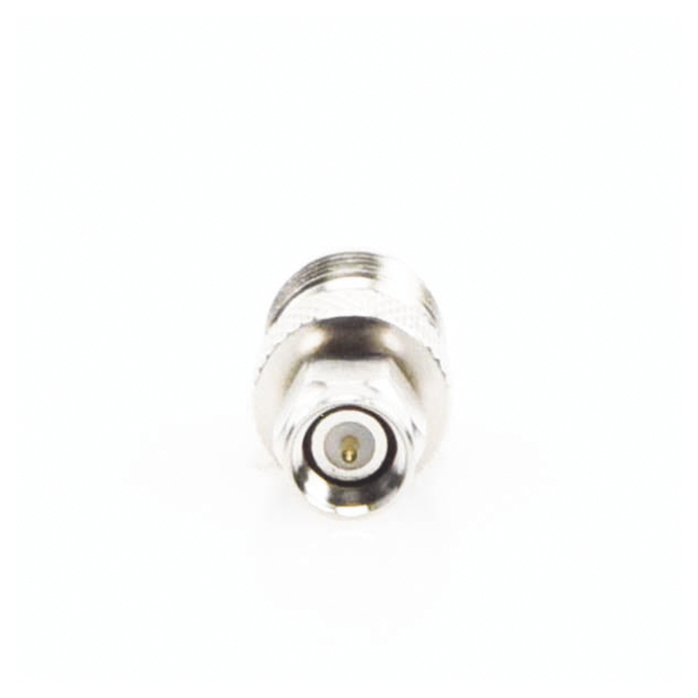 TNC Female to SMA Male Inline Adapter, Nickel/Gold/Teflon.