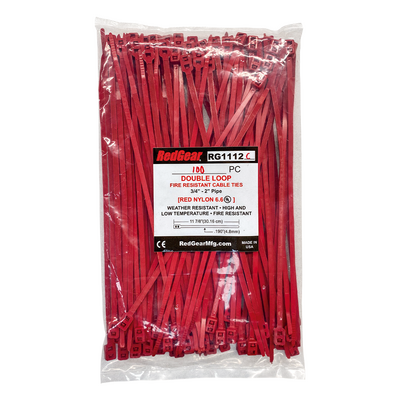 Amarre Universal RedGear de Doble Bucle para Sujetar Cable de Detección Lineal de Calor (LHD) / Útil para Montar sobre T