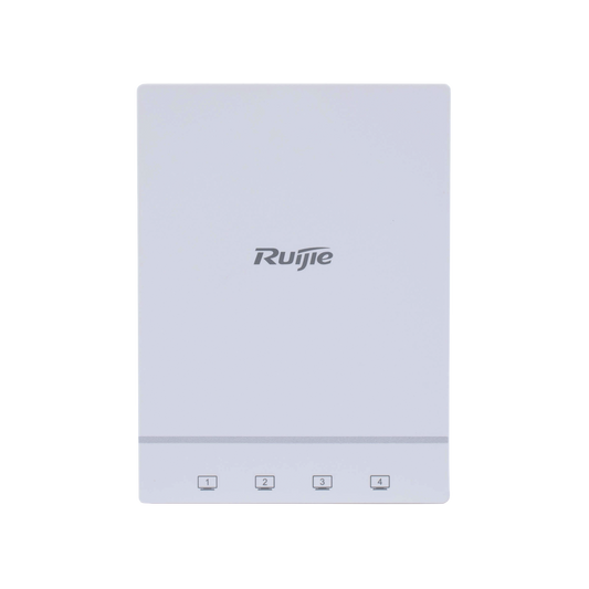 RG-AP180, Punto de Acceso Inalámbrico para Interior de Pared, Doble Banda Wi-Fi 6 de 1.775 Gbps, MU-MIMO 2X2, 4 Puertos Gigabit Adicionales
