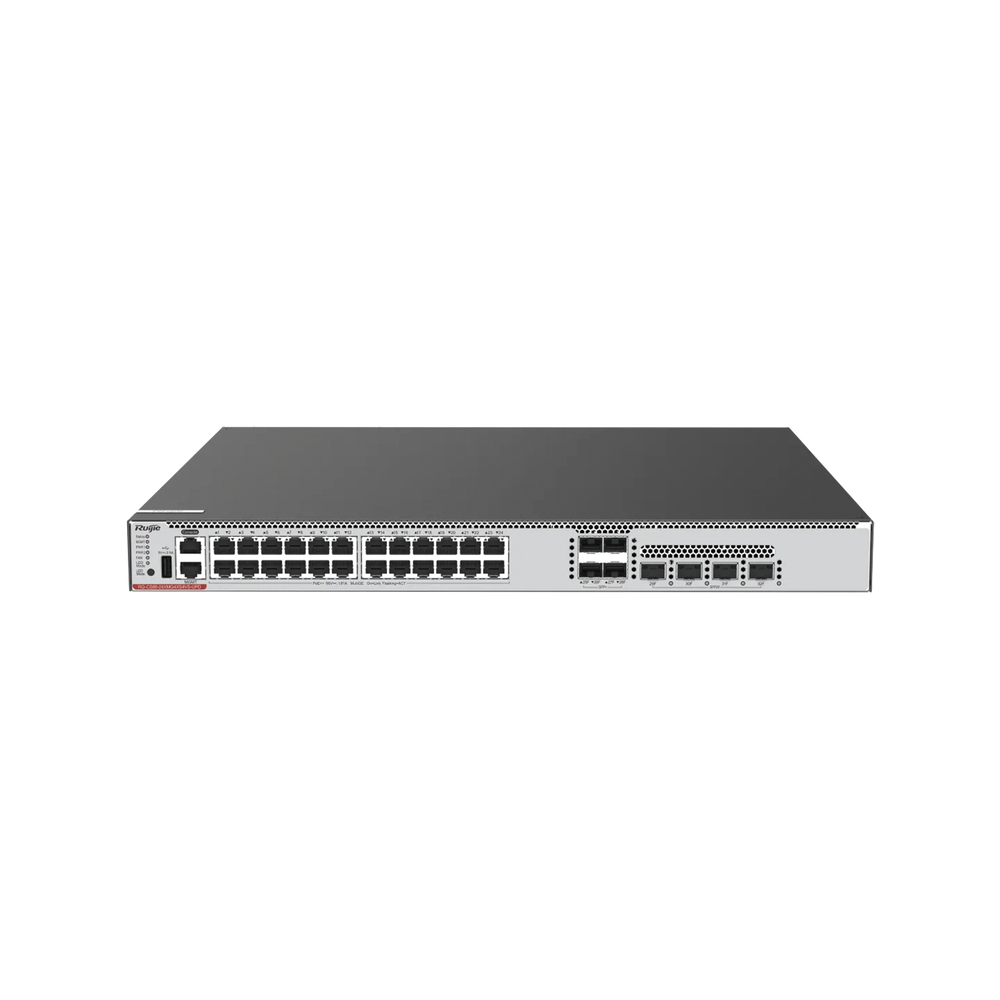 Ruijie 24-Port Multi-GE Switch with Cloud Management, Full Access 1/2.5/5/10GE with PoE++ (Power Supply Not Included)