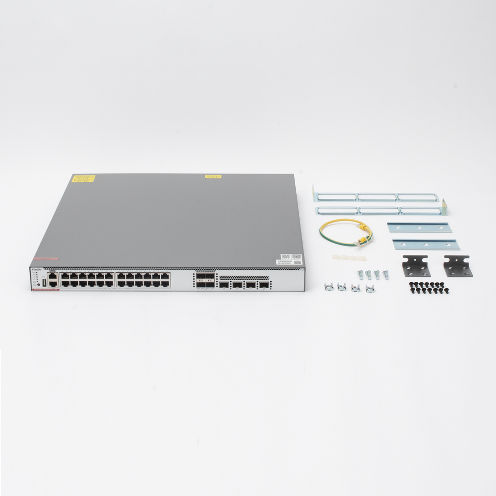 Ruijie 24-Port Multi-GE Switch with Cloud Management, Full Access 1/2.5/5/10GE with PoE++ (Power Supply Not Included)