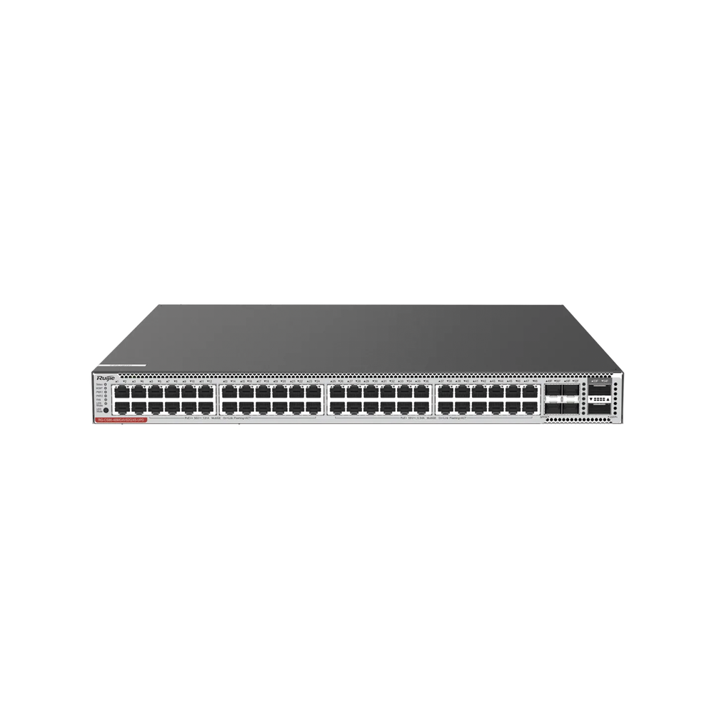 Ruijie 48-Port Multi-GE Switch with Cloud Management, Full Access 1/2.5/5GE with PoE++ (Power Supply Not Included)