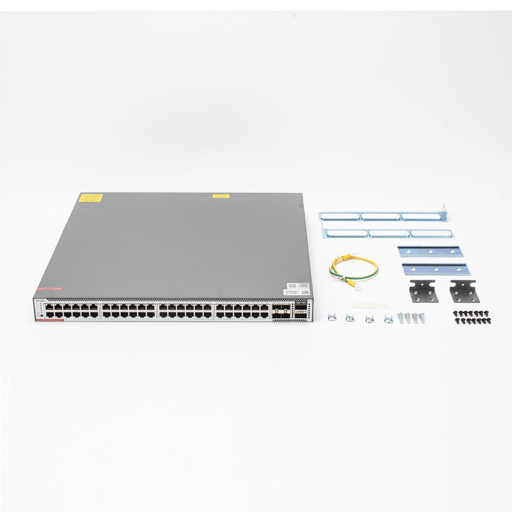 Ruijie 48-Port Multi-GE Switch with Cloud Management, Full Access 1/2.5/5GE with PoE++ (Power Supply Not Included)
