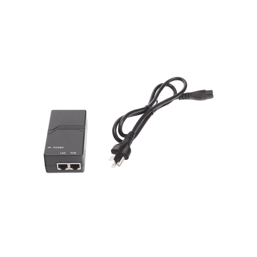 Inyector PoE estándar 802.3af Gigabit, 15W