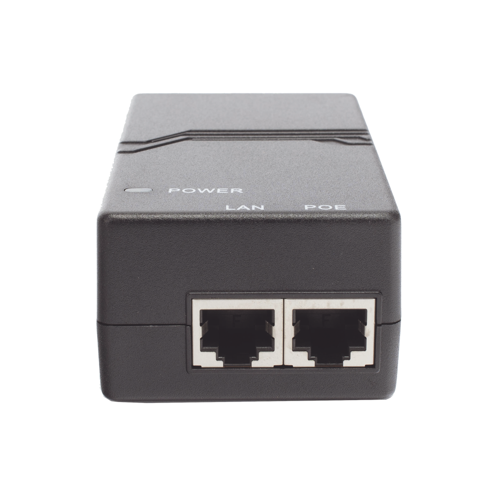 Inyector PoE estándar 802.3af Gigabit, 15W