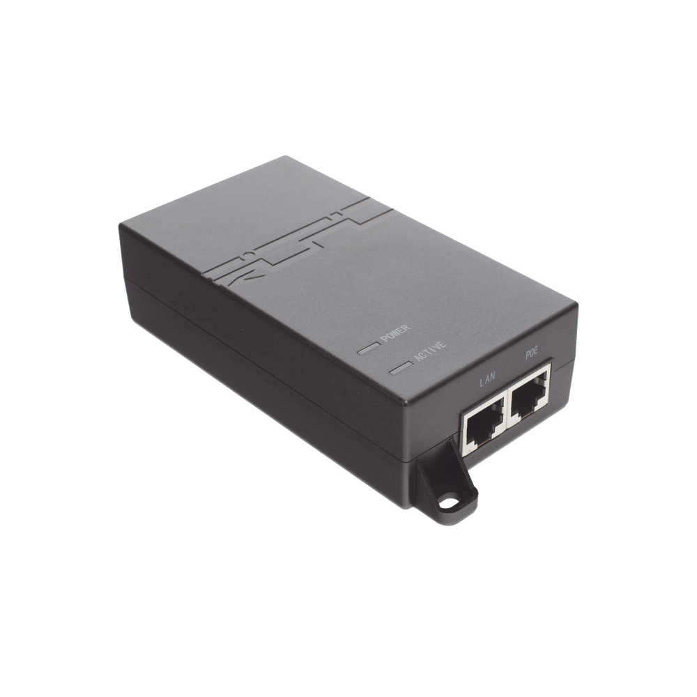 Inyector PoE estándar 802.3at Gigabit, 30W
