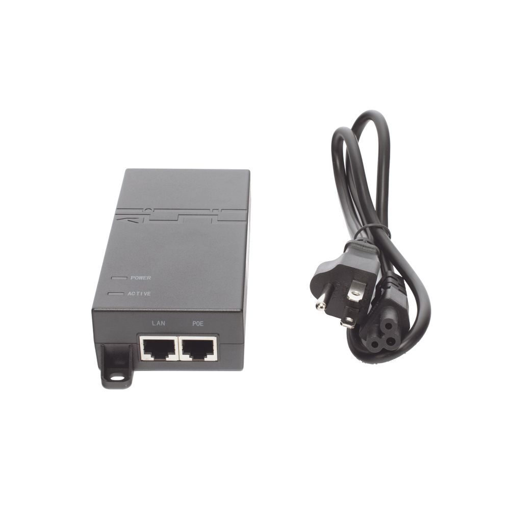 Inyector PoE estándar 802.3at Gigabit, 30W