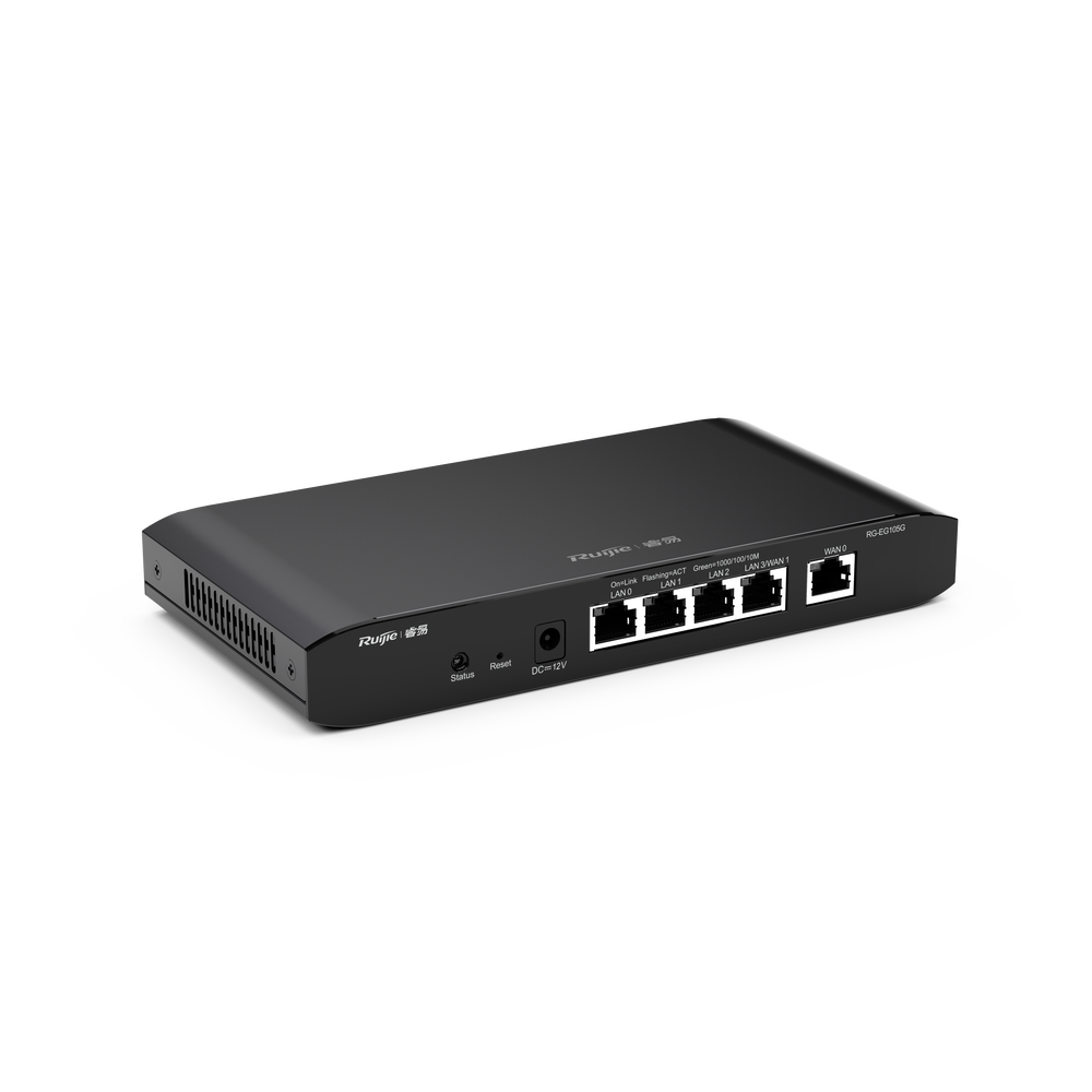 Cloud Managed Router with 3 Gigabit LAN Ports, 1 Gigabit WAN Port, and 1 Configurable Gigabit LAN/WAN Port, Up to 100 Clients with 600 Mbps Asymmetric Performance
