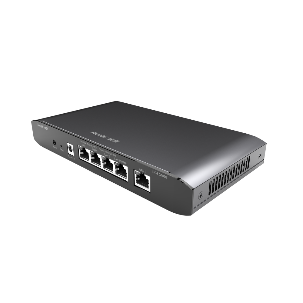 Cloud Managed Router with 3 Gigabit LAN Ports, 1 Gigabit WAN Port, and 1 Configurable Gigabit LAN/WAN Port, Up to 100 Clients with 600 Mbps Asymmetric Performance