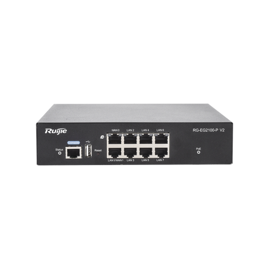 Router Administrable 8 Puertos Giga (7x PoE+, hasta 2x WAN configurable) 135W, Soporta Hasta 300 Clientes