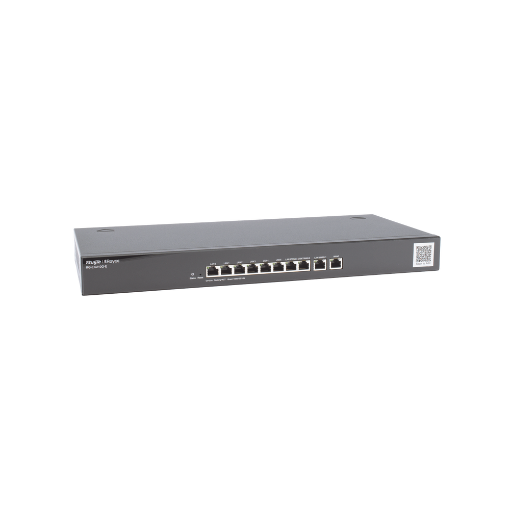 Router administrable cloud 10 puertos gigabit, soporta  4x WAN configurables, hasta 200 clientes con desempeño de 1Gbps asimétricos
