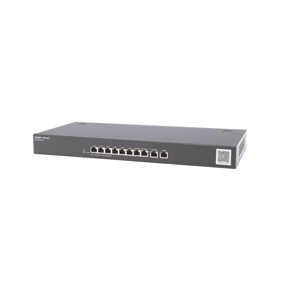 Router administrable cloud 10 puertos gigabit, soporta  4x WAN configurables, hasta 200 clientes con desempeño de 1Gbps asimétricos