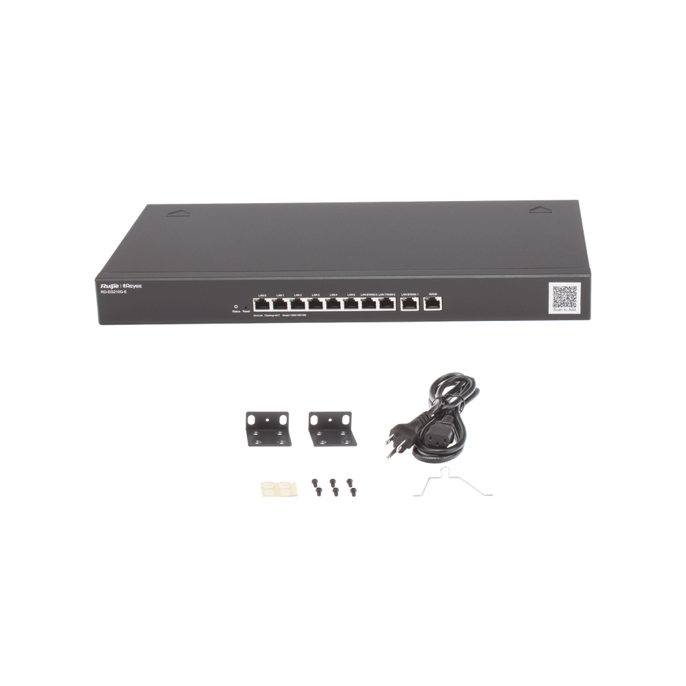 Router administrable cloud 10 puertos gigabit, soporta  4x WAN configurables, hasta 200 clientes con desempeño de 1Gbps asimétricos