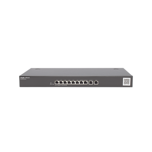 Router administrable cloud 10 puertos gigabit, soporta  4x WAN configurables, hasta 200 clientes con desempeño de 1Gbps asimétricos