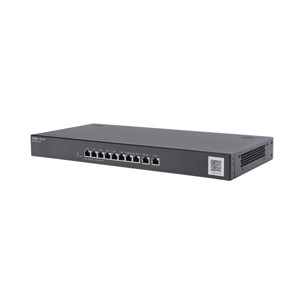 Router de Oficina Gestionado en la Nube de Alto Rendimiento Reyee de 10 Puertos, 1.5 Gbps, 300 Usuarios, 64 Túneles VPN