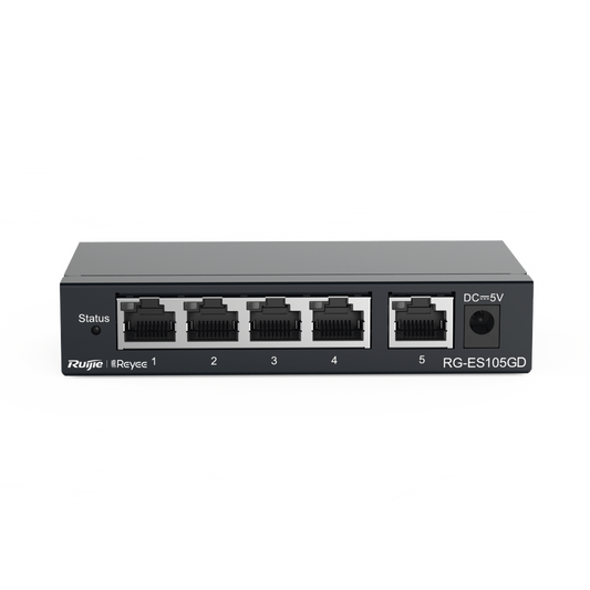 RG-ES105GD, Switch No Gestionado sin PoE de 5 puertos 10/100/1000Mbps
