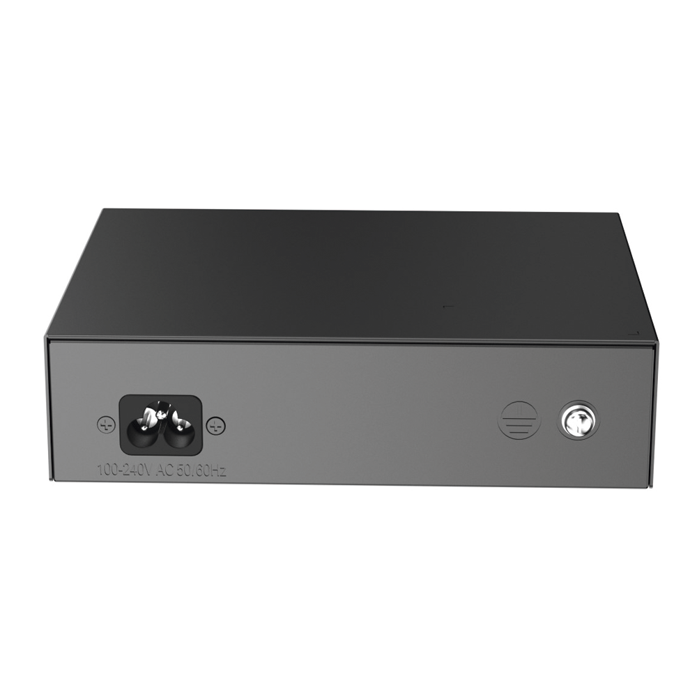 Switch PoE de 6 Puertos 10/100 Mbps, No Administrable, 54 W, Diseño de Alta Calidad, Visible en Ruijie Cloud