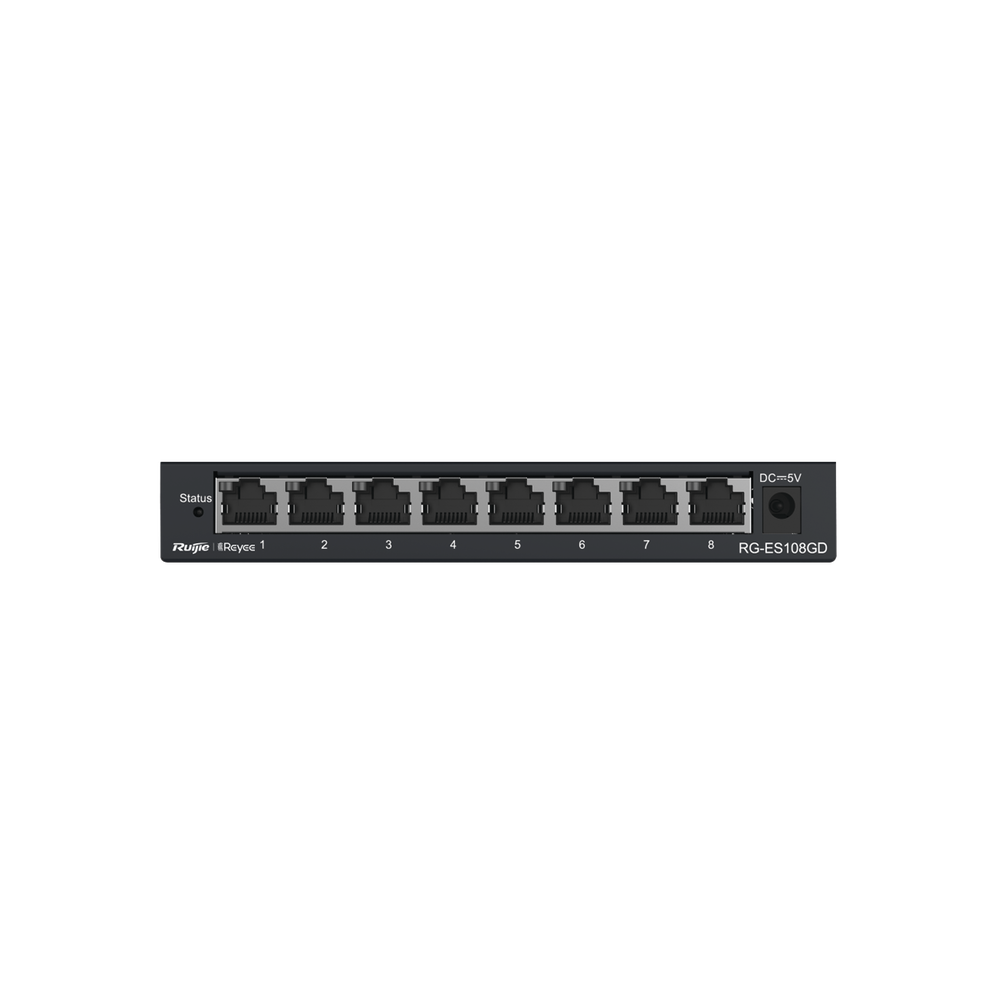 RG-ES108GD, Switch No Administrable Sin PoE de 8 puertos 10/100/1000Mbps