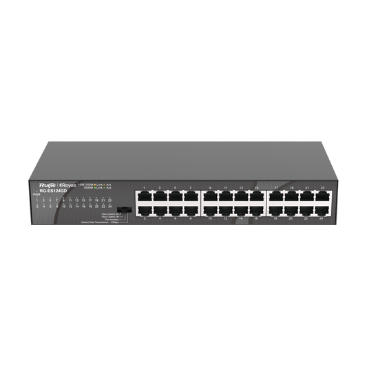 RG-ES124GD, Switch no Gestionable de 24 puertos con Velocidades de 10/100/1000 Mbps