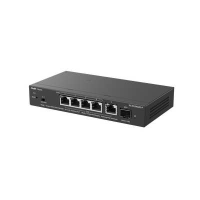 Switch Administrable Capa2 PoE+ con 5 puertos Multi-Gigabit 2.5Gb, hasta 70w PoE 802.3af/at