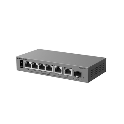 Switch Layer 2 Smart Cloud Managed / 7 Puertos Gigabit / 4 Puertos PoE+ 54 W / 1 Puerto SFP Uplink / 14 Gbps Switching C