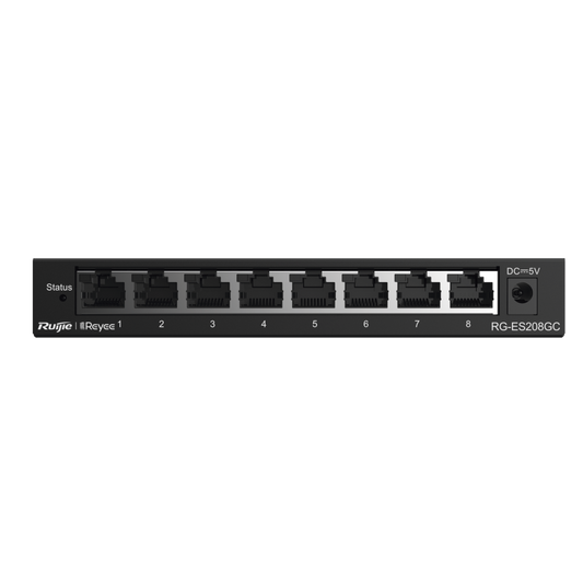 Switch Administrable con 8 Puertos Gigabit, Reconocimiento de Cámara IP, Valor Único Para la Red CCTV, Gestión Gratuita Desde la Nube